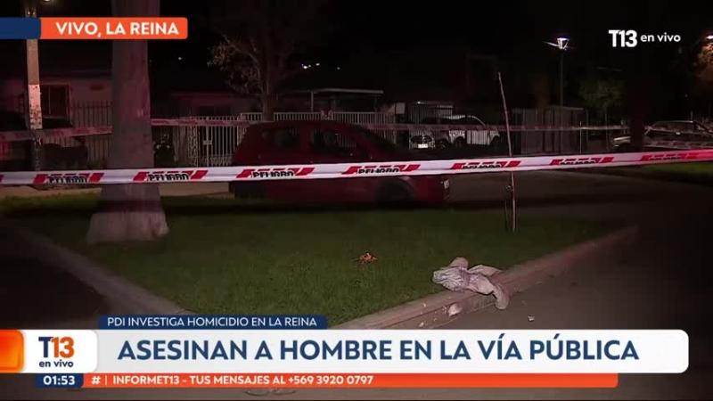 Balean y matan a hombre en la vía pública en La Reina
