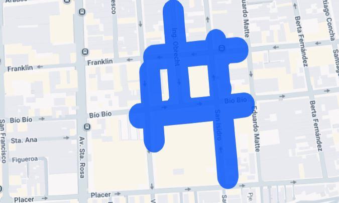 Santiago (General Gana) entre las 14 y las 15 horas