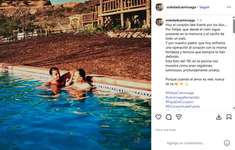 Instagram - Felipe Camiroaga y su padre Jorge