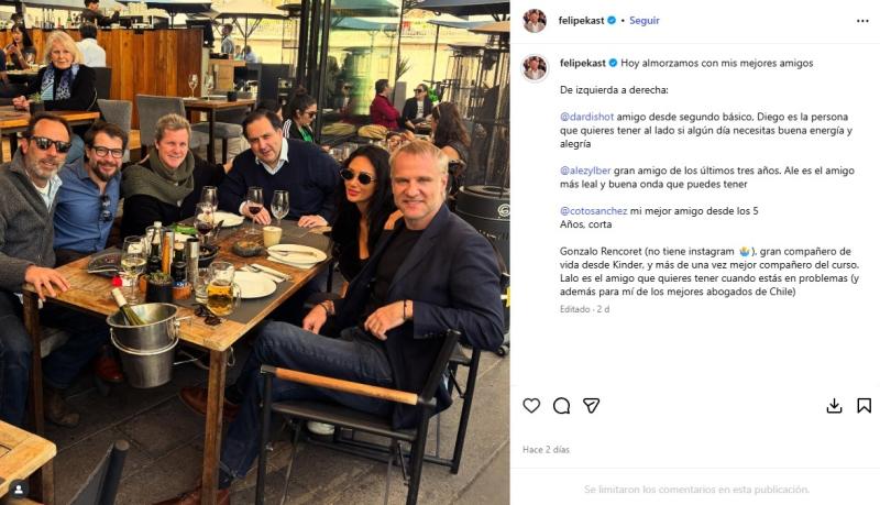 Instagram - Felipe Kast y Pamela Díaz