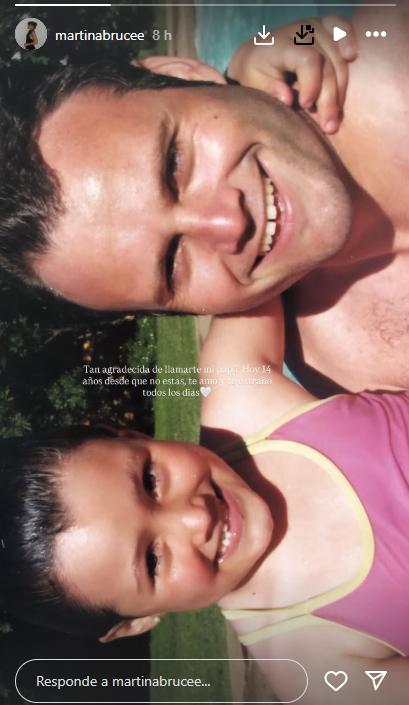 El emotivo mensaje de la hija de Roberto Bruce - Redes sociales