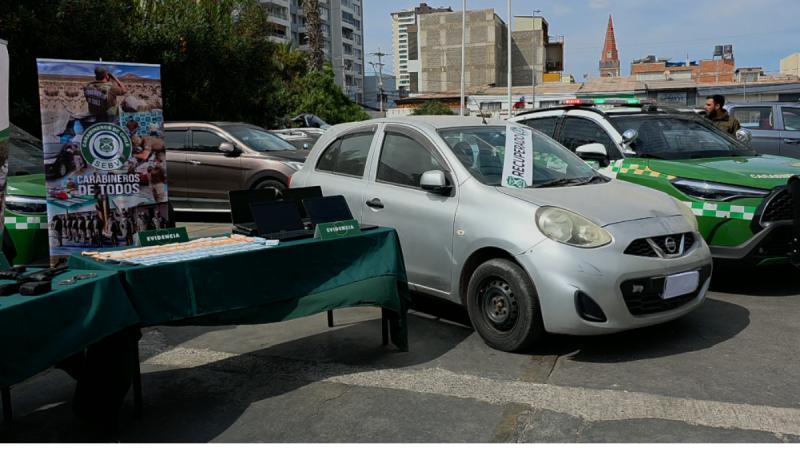 Carabineros detuvo a 16 sujetos por el robo de vehículos - Cedida