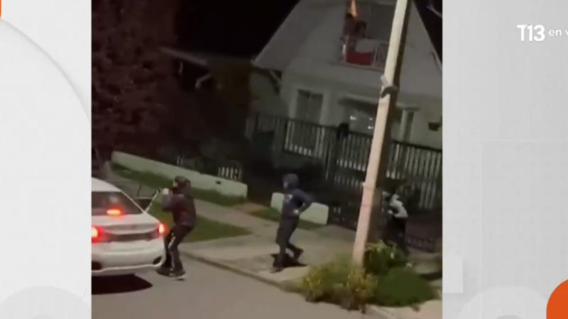 Violento turbazo en Cerrillos fue repelido por disparos de vecinos - T13