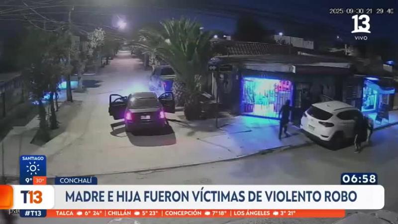Robo a mujer y su hija que volvían de reunión de apoderados en Conchalí: Llevaban la plata del curso en el auto