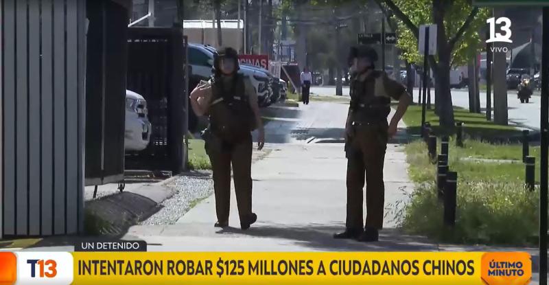 T13 - Violento asalto a ciudadanos chinos en Las Condes