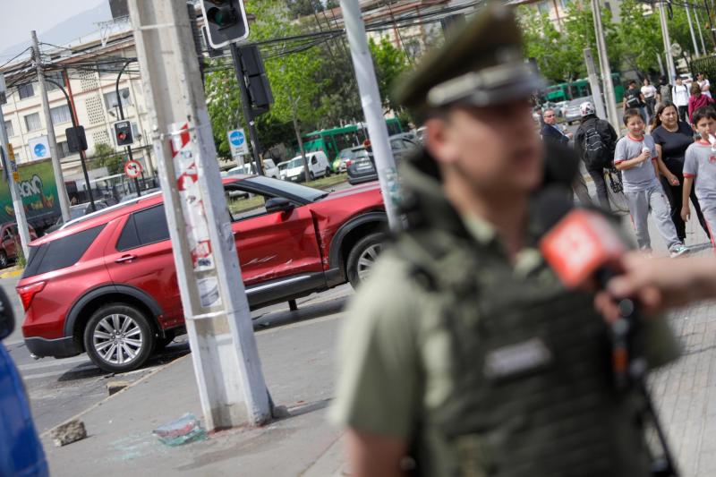 El choque múltiple en Ñuñoa | Agencia Uno