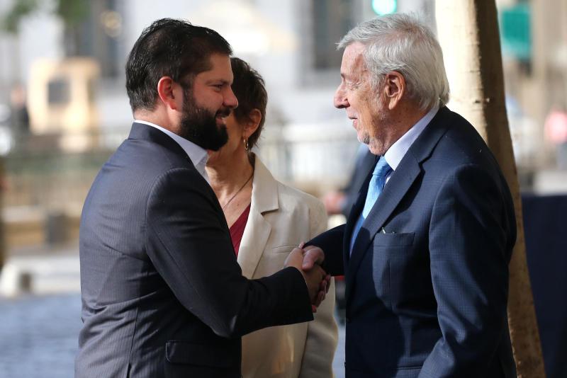 Aton- Presidente Gabriel Boric y canciller Alberto van Klaveren