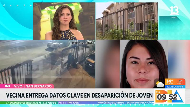 Canal 13 - Vecina relata que hermana de Krishna Aguilera recibió amenaza de muerte