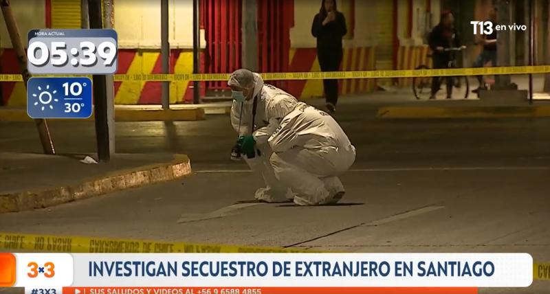 T13 - Venezolano es secuestrado en Santiago Centro