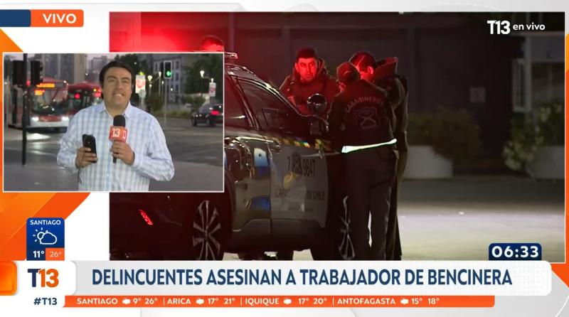 T13 - Trabajador de servicentro fue asesinado por separar una pelea