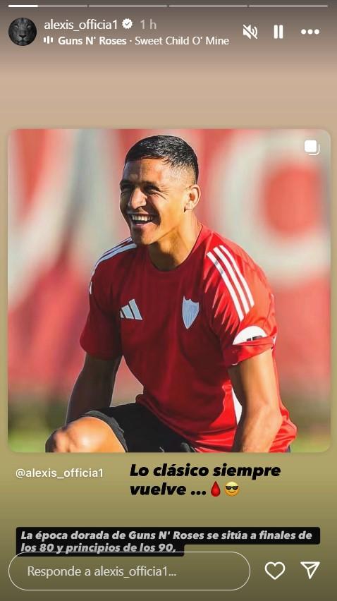 Instagram - El mensaje de Alexis Sánchez