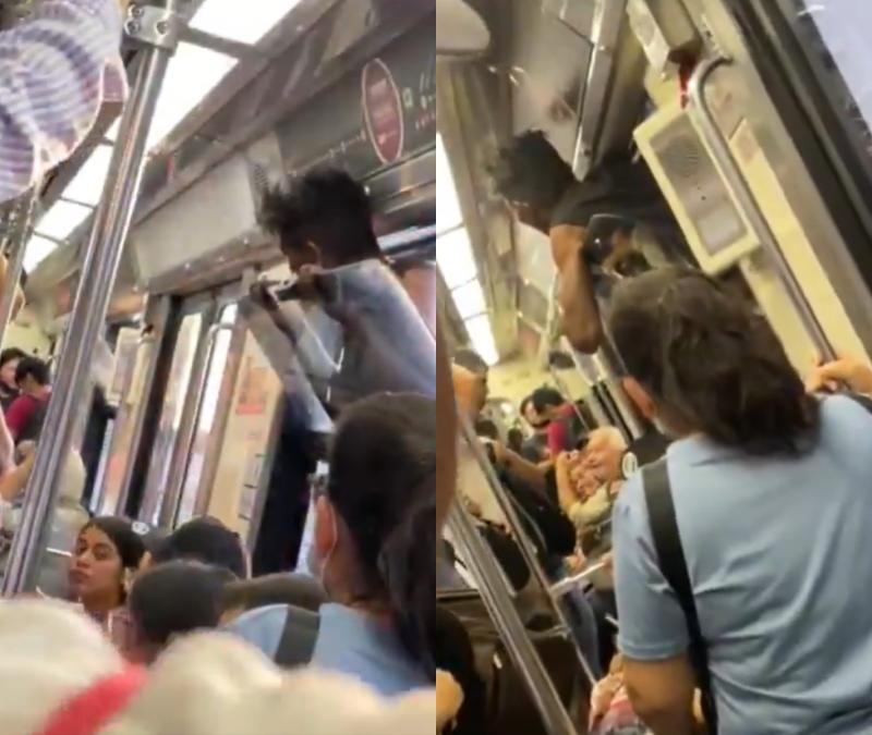 VIDEO | Hombre muere tras colgarse de la ventana exterior del metro de Guadalajara - RRSS
