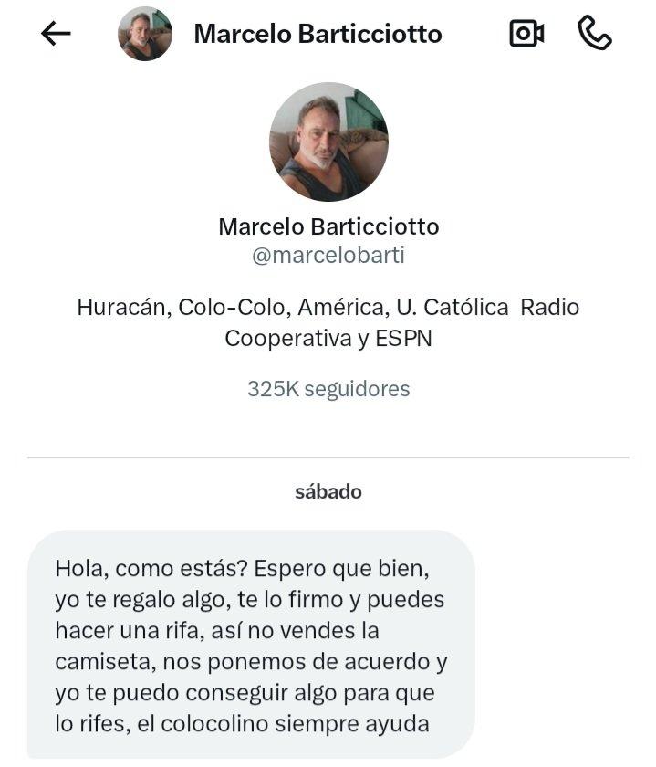 Marcelo Barticciotto conmueve las redes con notable gesto a hincha que perdió su trabajo: "El colocolino siempre ayuda” - RRSS