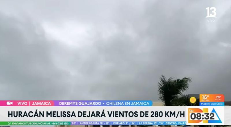Tu Día - Así está el cielo de Jamaica a la espera del Huracán Melissa