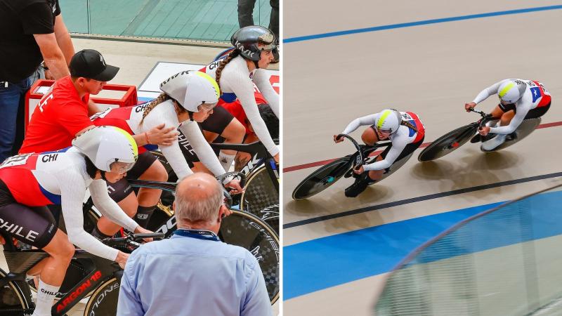 @Teamchile_coch - Team Chile de Velocidad Femenino en el Mundial de Ciclismo de Pista