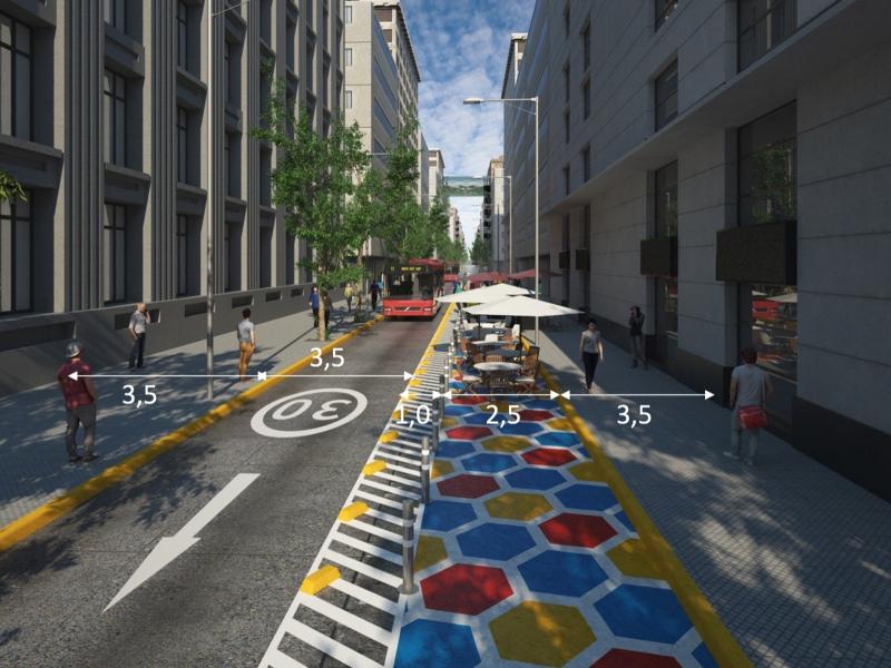 Municipio de Santiago - Desbordes anuncia retorno del transporte público al eje Bandera