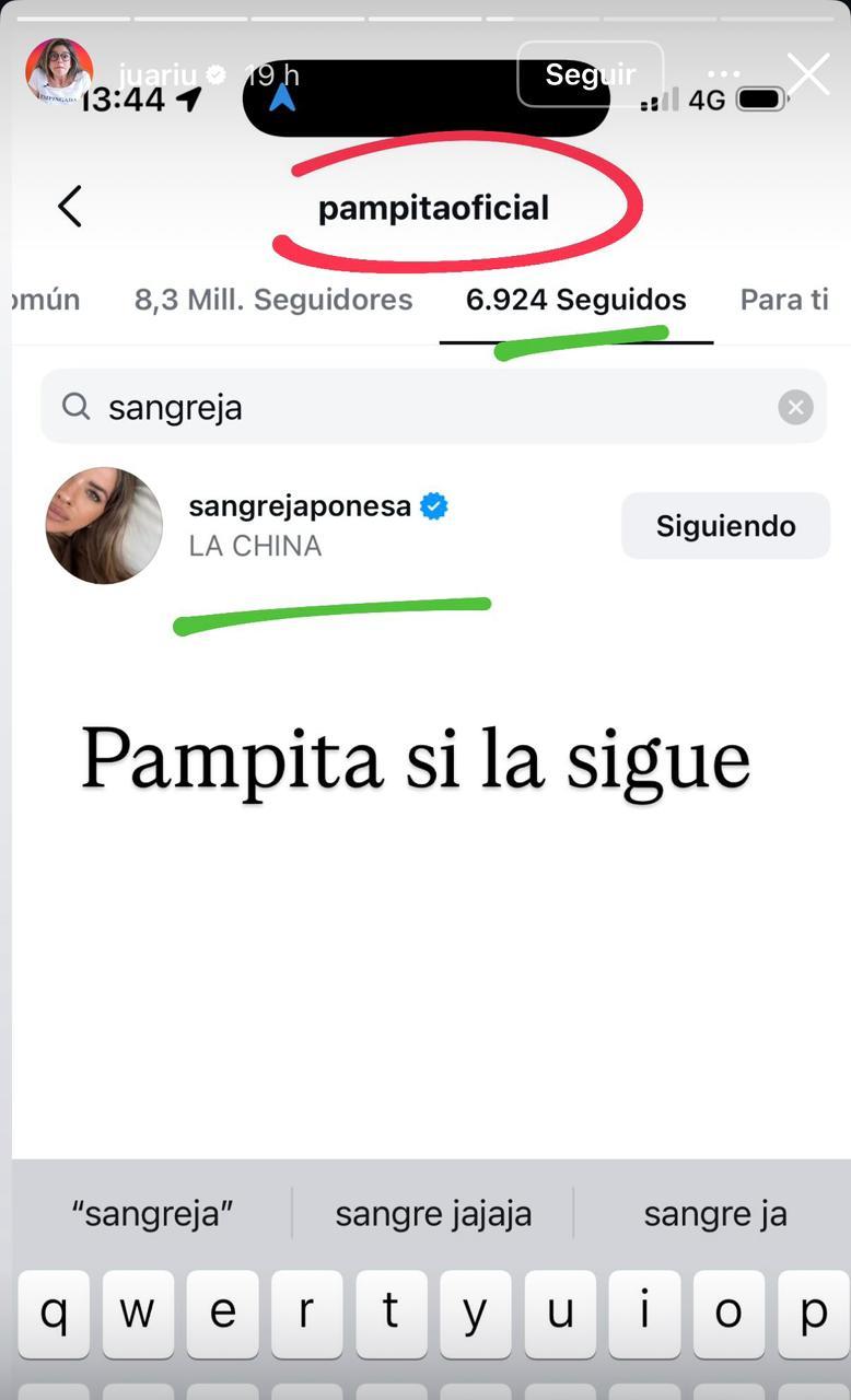 Instagram (@juariu) - Conflicto entre Pampita y China Suárez