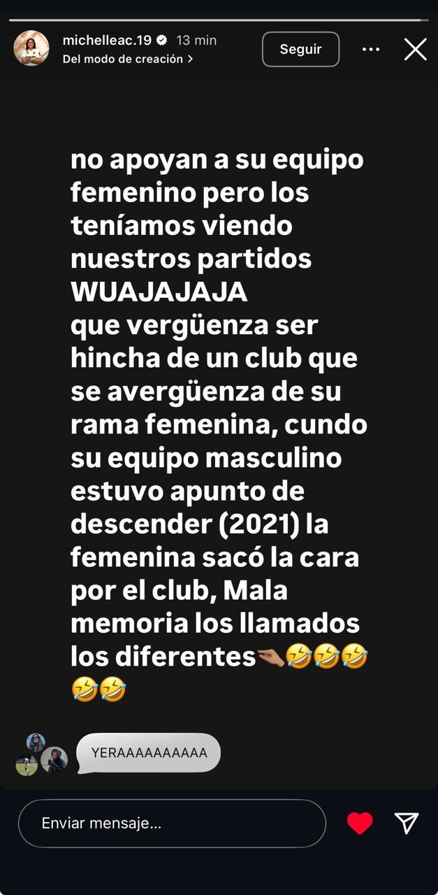 Michelle Acevedo en su Instagram