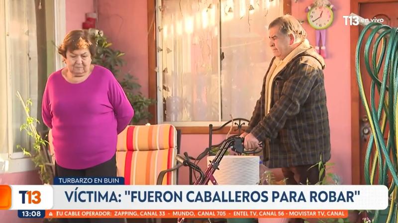 T13 - Adultos mayores fueron asaltados en Buin