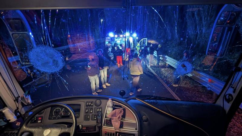 Captura X - Chofer asesinado en Italia tras brutal ataque a autobús