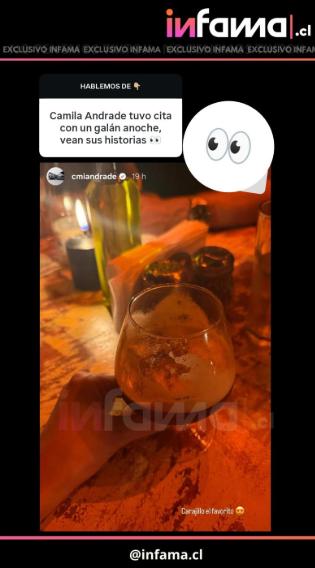 Camila Andrade habría tenido una cita con misterioso galán - Redes sociales