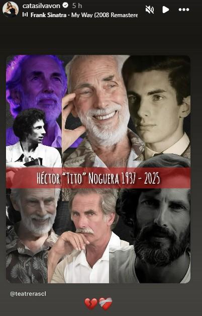 Catalina Silva Von en sus historias de Instagram