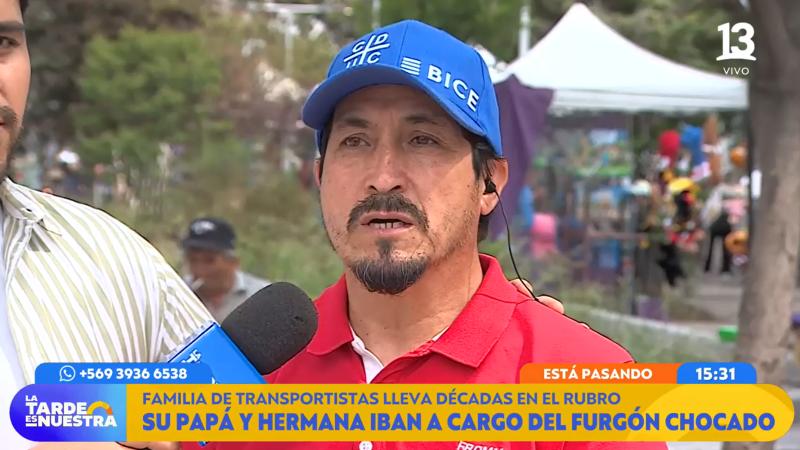 Canal 13 - Carlos, hijo del conductor de furgón escolar