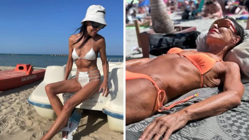 Mujer de 77 años luce su tonificado físico en bikini - Redes sociales