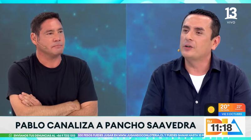 Canal 13 - Pancho Saavedra y Pablo Canaliza en Tu Día