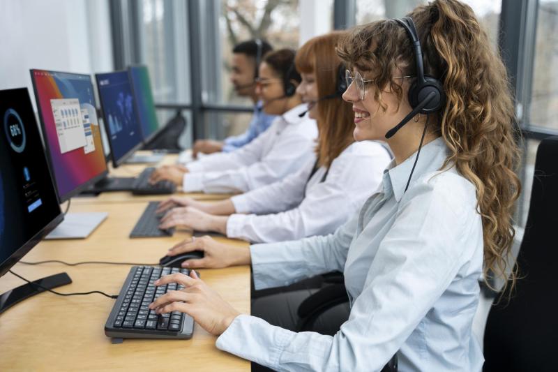 Trabajadora de Call center