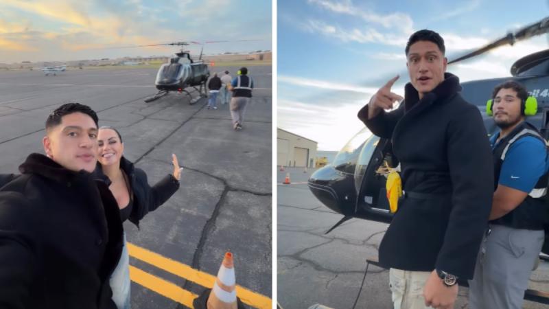 Emilia Dides sorprendió a Sammis Reyes en su cumpleaños