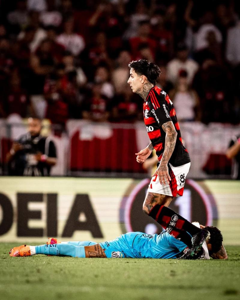 Brasileirao: Erick Pulgar figura ante el Santos de Neymar - Instagram