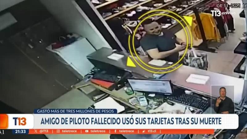 T13 - Amigo de piloto fallecido usó sus tarjetas tras su muerte