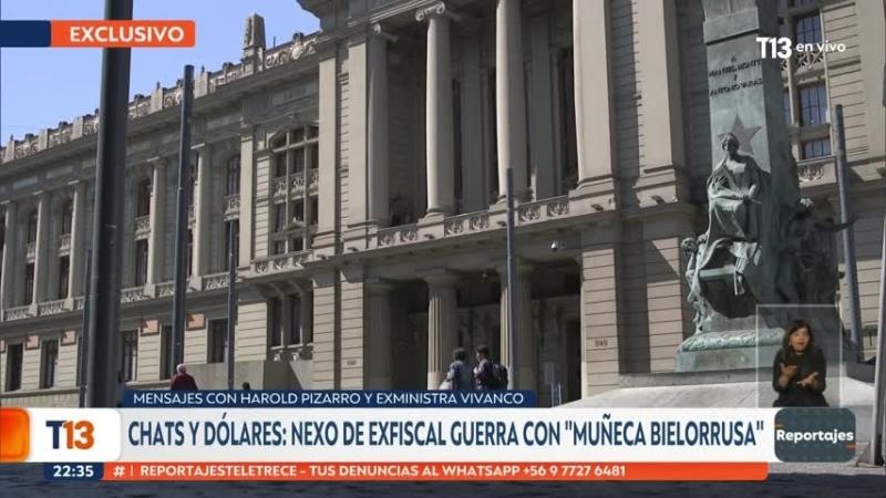 Exclusivo T13 | Los chats entre Ángela Vivanco y exfiscal Guerra que podrían ligarlo a "Muñeca Bielorrusa"