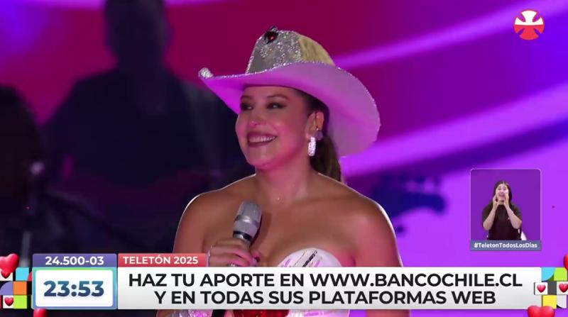 T13 - María José Quintanilla en la Teletón