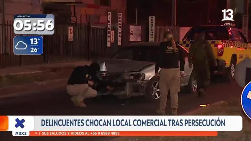 Vecinos lanzan "miguelitos" e intentan atropellar a Carabineros para evitar detención de adolescentes de 14 años en Ñuñoa