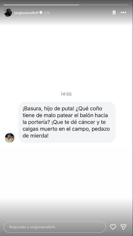 Instagram - Futbolista expone brutal mensaje de odio en sus redes