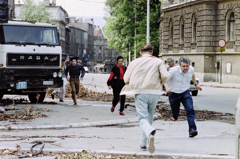 AFP - Enfrentamientos en el Sarajevo el 12 de julio de 1994