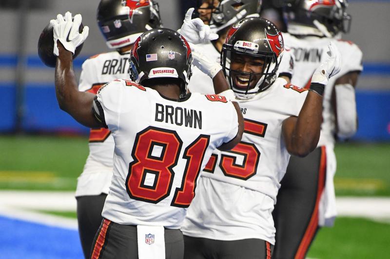 AFP - Antonio Brown en los Buccaneers de la NFL