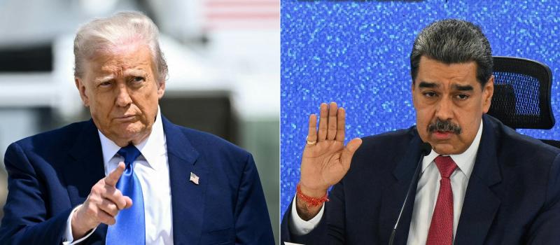 AFP - Donald Trump y Nicolás Maduro