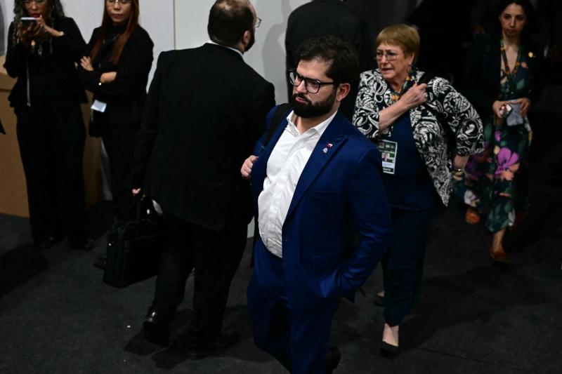 Presidente Boric vuelve a cuestionar a Trump en previa de la COP30 - AFP