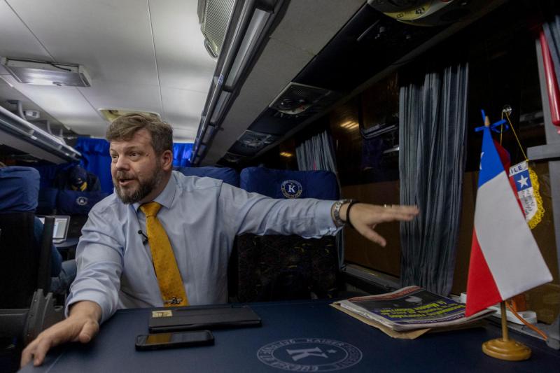 AFP - Johannes Kaiser en entrevista con la agencia AFP en Los Vilos