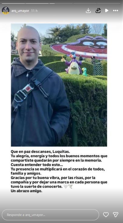 Captura Instagram - El joven estudiante de Arquitectura asesinado