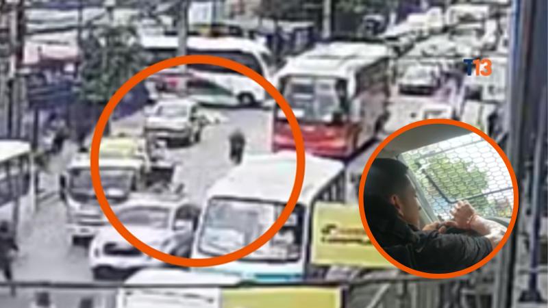 T13 - El momento en que ambulantes rociaron con aceite hirviendo a guardias municipales