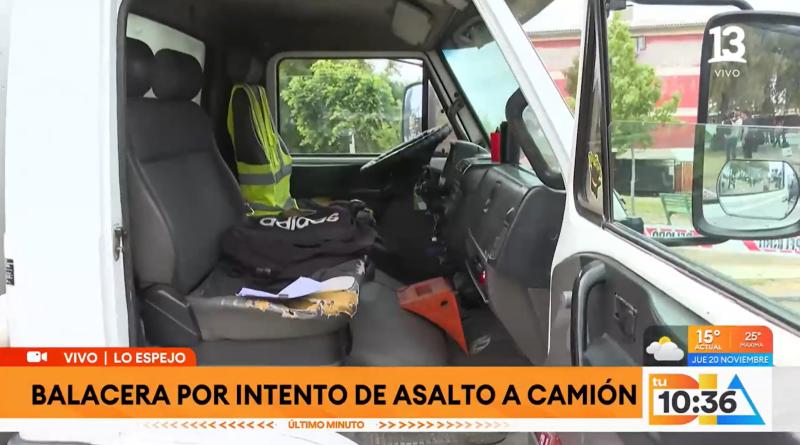 Tu Día - Asaltan camión en Lo Espejo