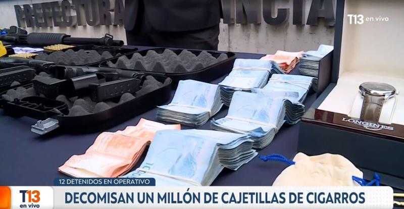 T13 - Detienen a funcionario de Aduana por contrabando de cigarrillos