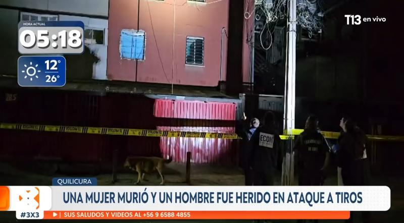 T13 - Mujer murió baleada al interior de su auto en Quilicura