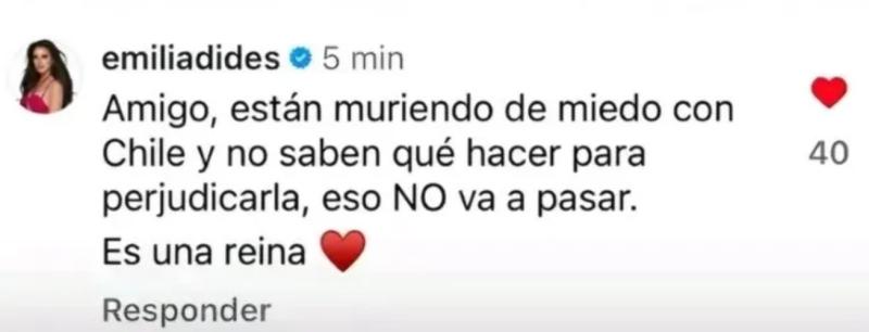 Instagram (captura Página 7) - Emilia Dides defendió a Inna Moll
