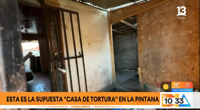 Canal 13 - Casa donde fue hallada Valentina Alarcón