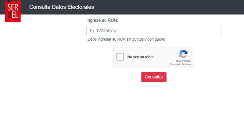 Servel - Revisa tu local y mesa de votación